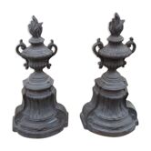 Pair of old cast iron and steel channels