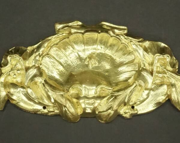 Large Louis XV style pediment, early 1900s - gilded bronze