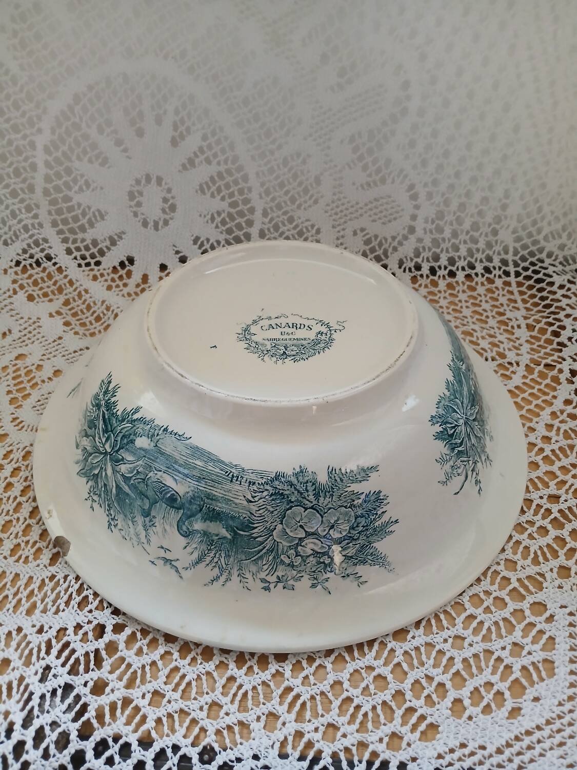 Old ironstone dish from Sarreguemines