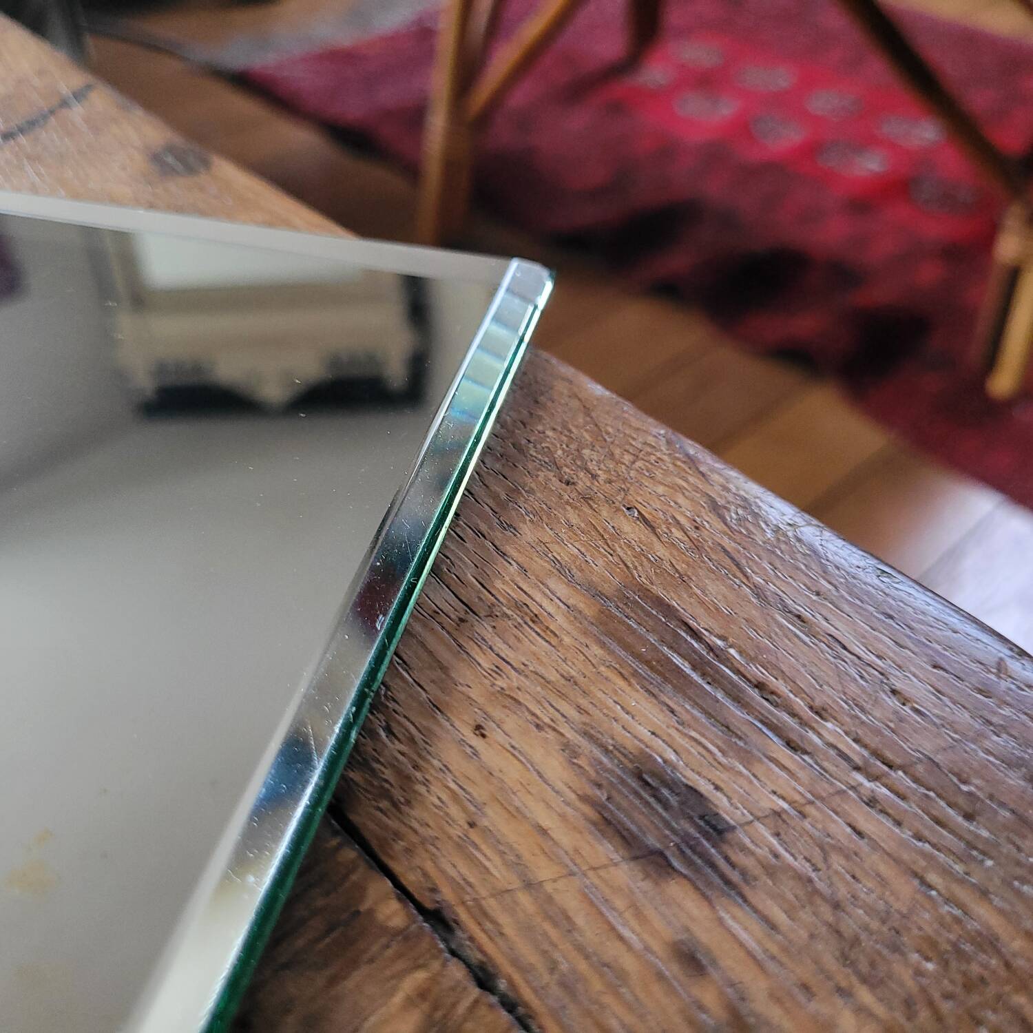 Miroir rectangulaire biseauté — 70’s