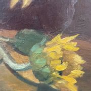 Tableau nature morte aux tournesols XXe