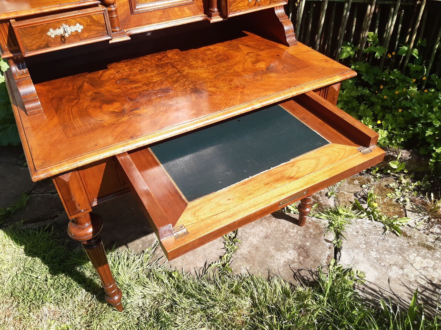 Walnut stepped desk nineteenth era