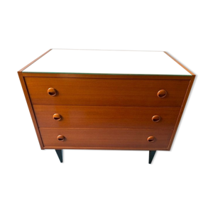 Commode teck 3 tiroirs