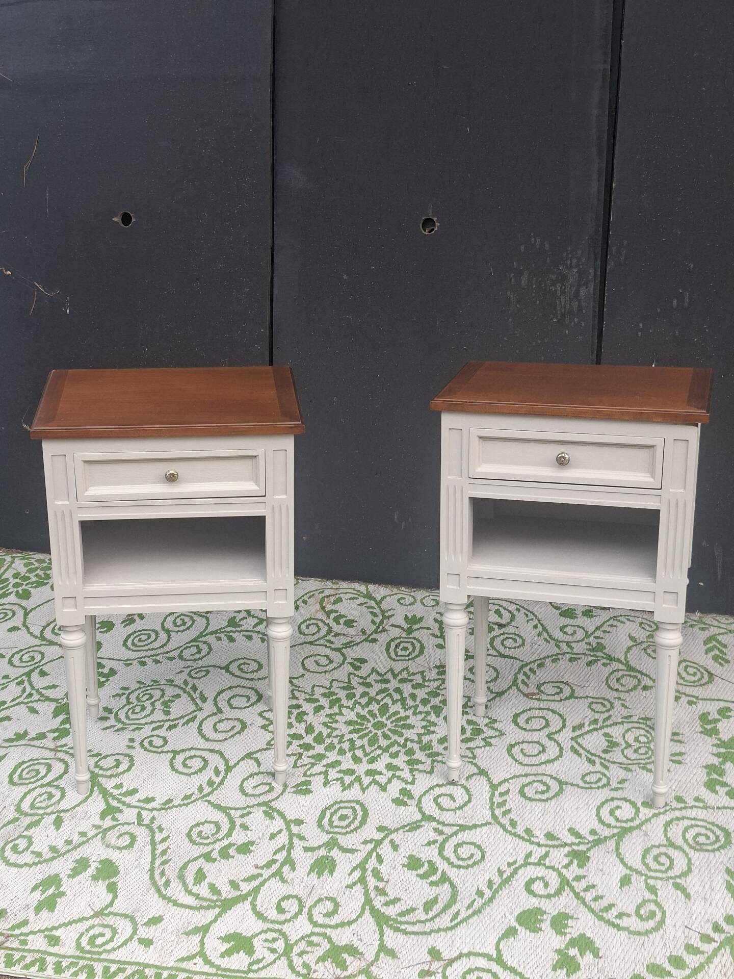 Pair of Louis XVI bedside tables