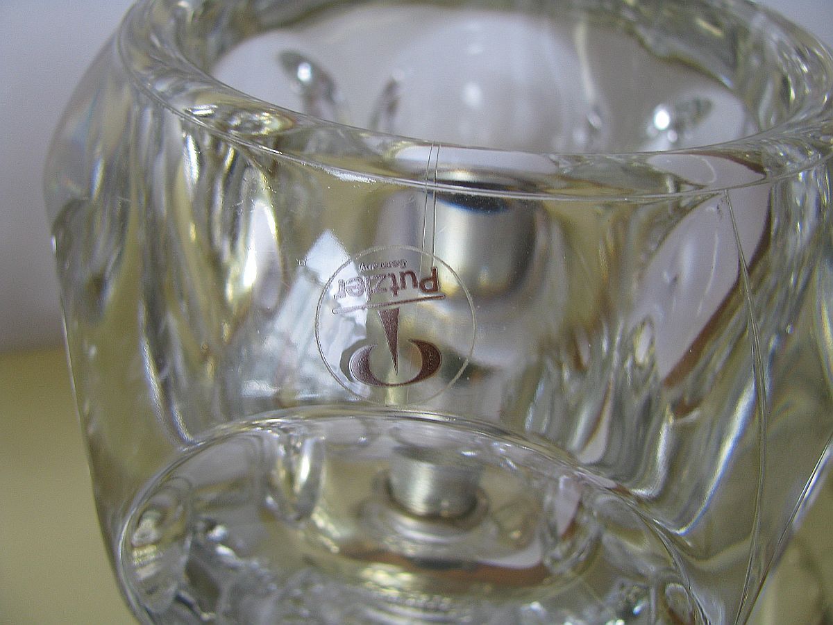 Applique en laiton et en verre de Peill et Putzler années 1970