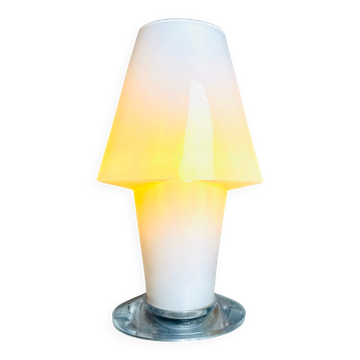 Sculptural Murano Glass Table Lamp By Daniela Puppa For A.V. Mazzega, Italy 1970S