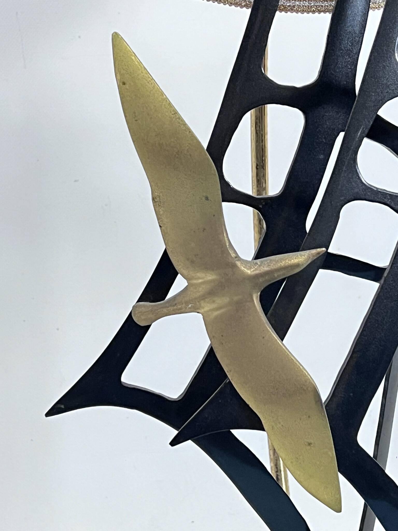 Lanciotto Galeotti, Midcentury Gold-Plated Italian Lamp by L'Originale, 197
