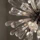 Venetian chandelier "Sputnik" adorned with Murano glass drops, around 1990.