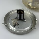 60s 70s ceiling lamp Plafoniere Flush Mount Böhmer Leuchten Germany Glass