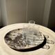 Lot de 4 verres à eau transparent torsadé H:12cm