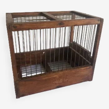 Old 'moroccan' bird cage in wood and metal | Selency