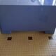 Blue lacquered low cabinet
