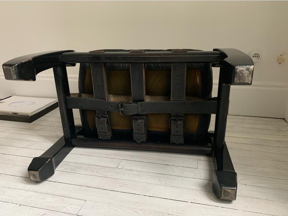 Armchair and footrest by Luciano Frigerio 1960