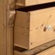 Central European high chest of drawers with four washed pine drawers – Central Europe, around 1900