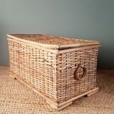 Old bamboo and wicker chest