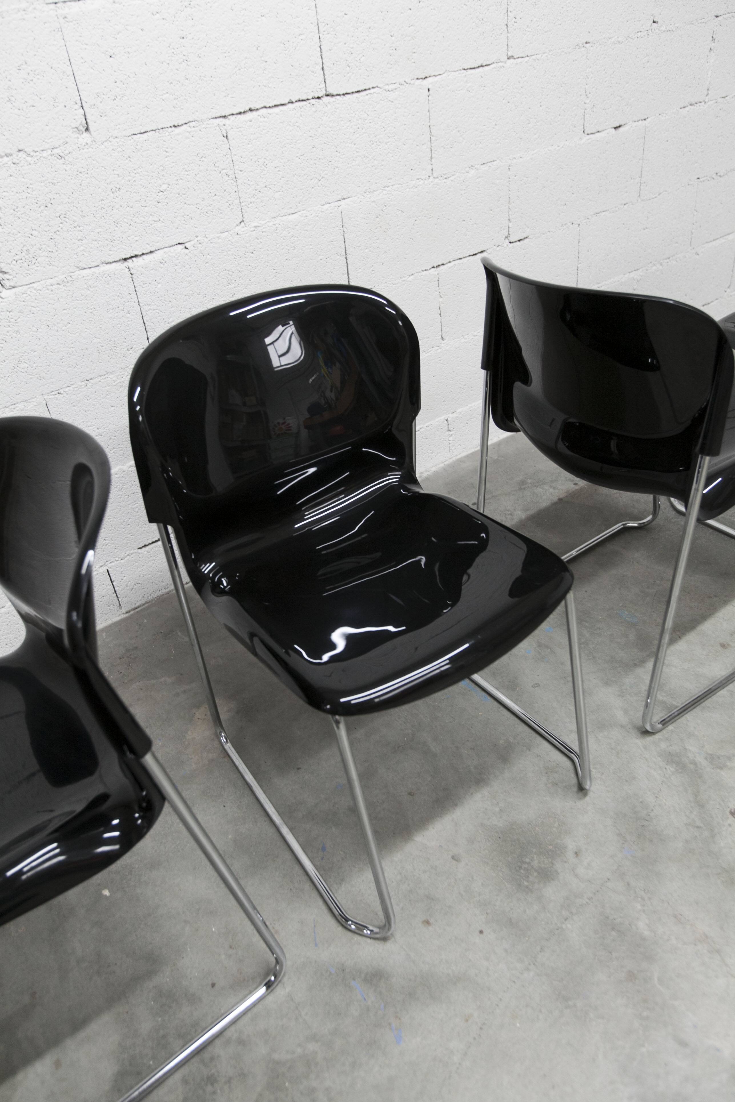 Set of 29 stackable SM400 chairs designed by Gerd Lange in 1980 by Drabert