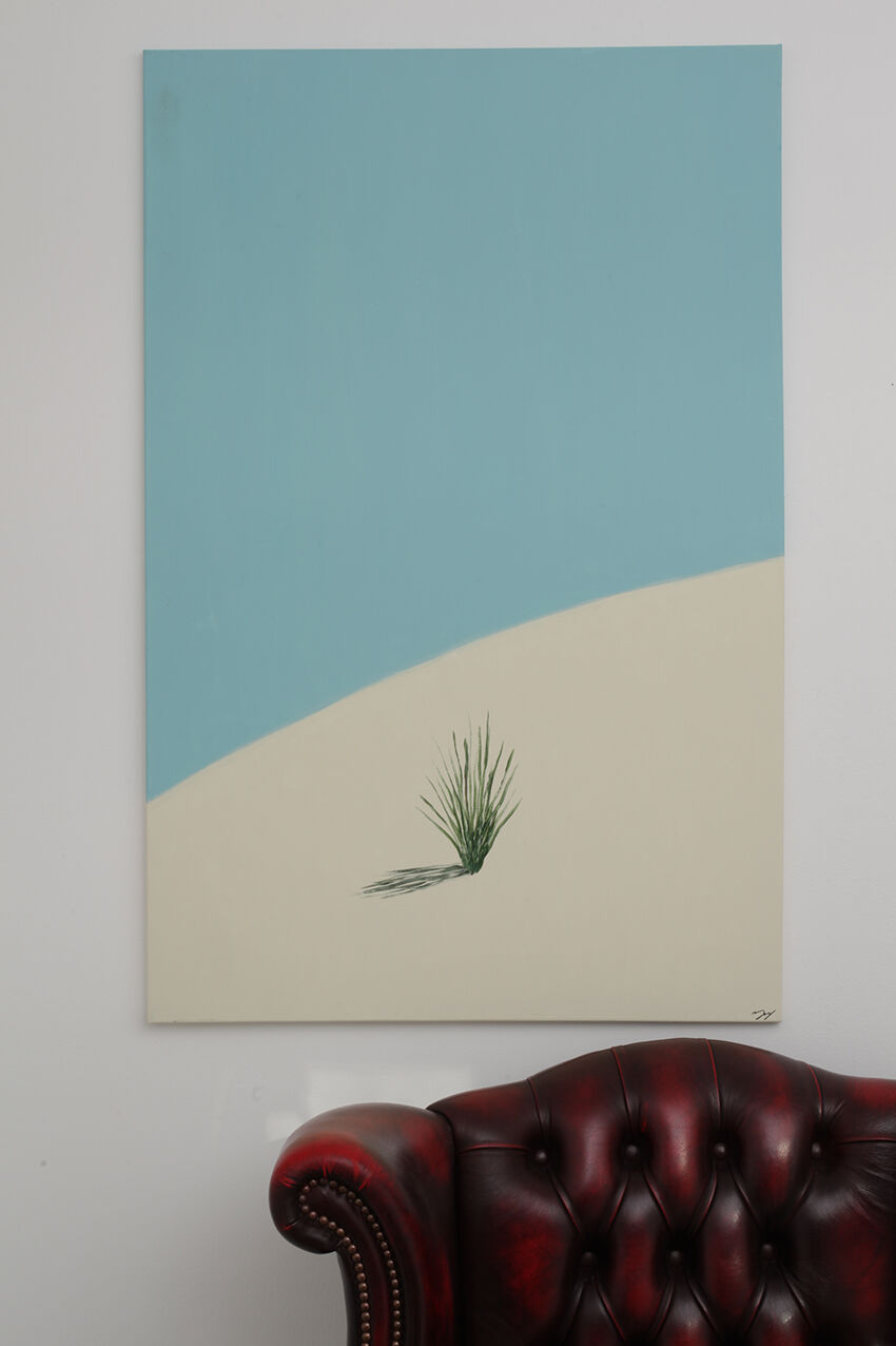 Contemporary painting on landscape canvas 75 x 115 cm