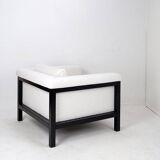 Jules Wabbes attr. Armchair "Livourne-Series 800 Luxe" by Bullo 2010 - New White Boucle Fabric