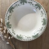 Hollow round dish iron earth Sarreguemines Palmyra