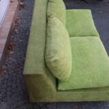 Superb vintage 70s two-seater retro space age sofa