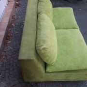 Superb vintage 70s two-seater retro space age sofa