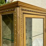 Showcase in gilded wood Louis XVI style