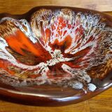 Vallauris red flamed pocket ashtray