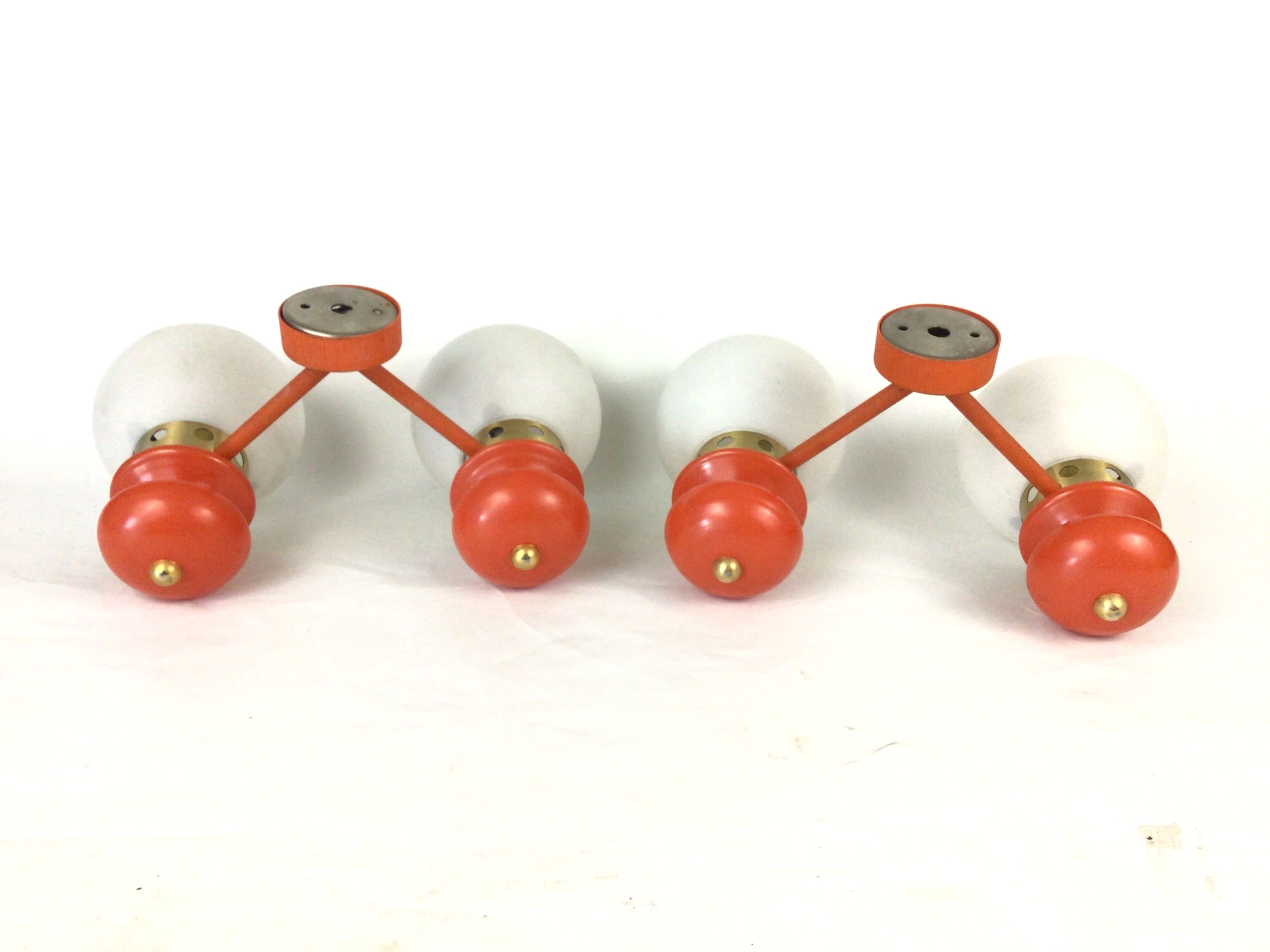 Pair of double wall lamps 70s