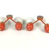 Pair of double wall lamps 70s