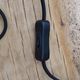 Pair of black modernist design lamps