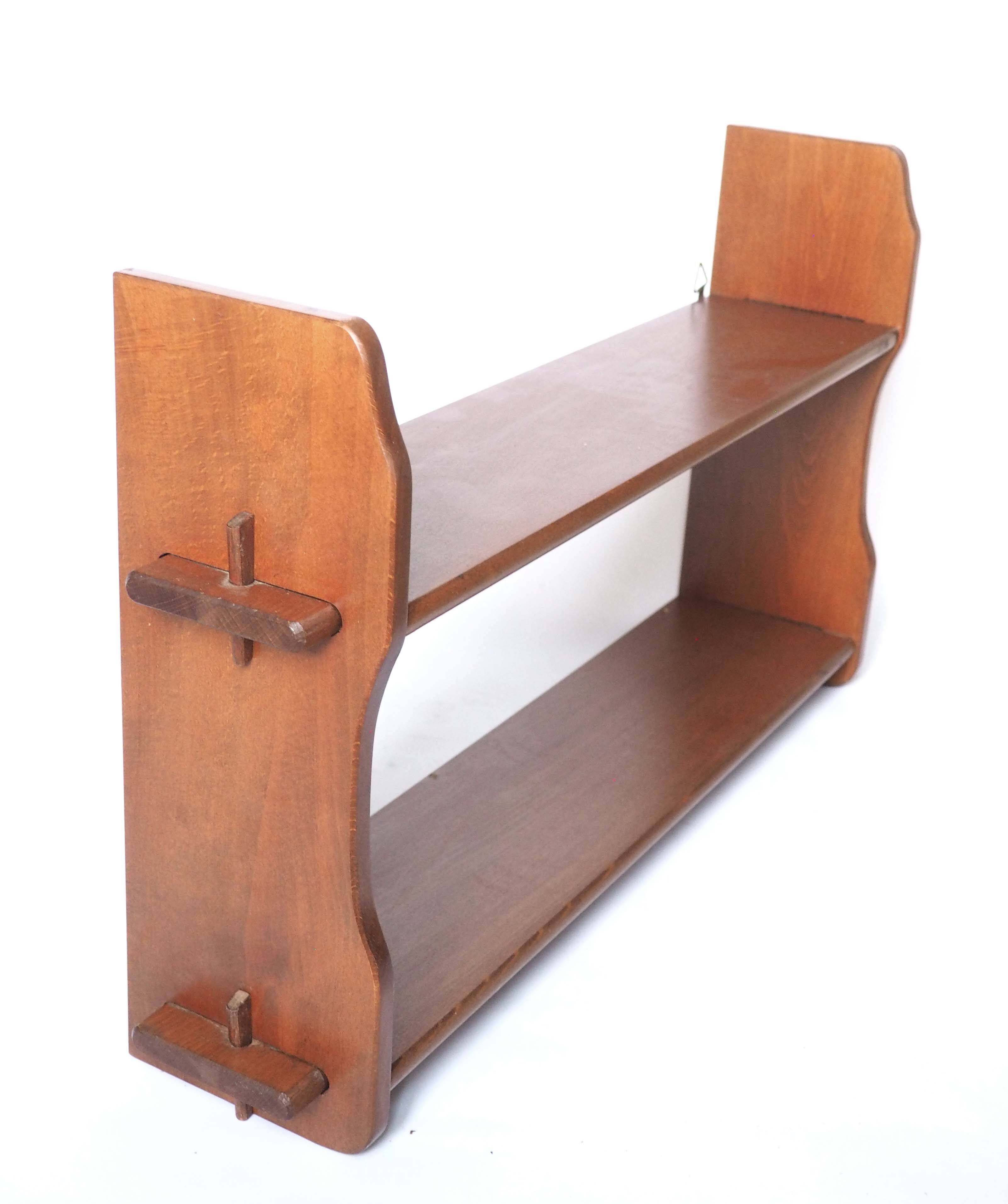 Solid wood wall shelf