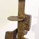 Brutalist bronze Floor Lamp with Incrusted Stones , 1970s