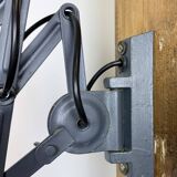 Applique murale industrielle en forme de ciseaux, peinte en gris, années 1960