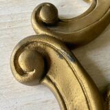Large golden baroque style mirror