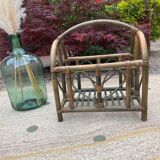 Bamboo magazine rack, 1970s
