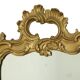 Miroir ancien français doré de style baroque du XIXe siècle 148 cm