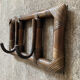 Vintage rattan coat rack 70s