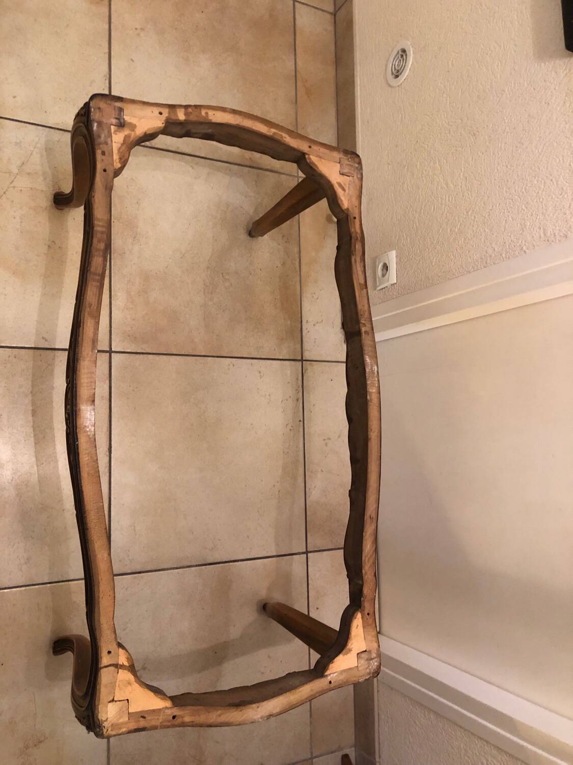 Pink marble coffee table