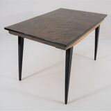 Table and 6 chairs for the dining room of the '70s