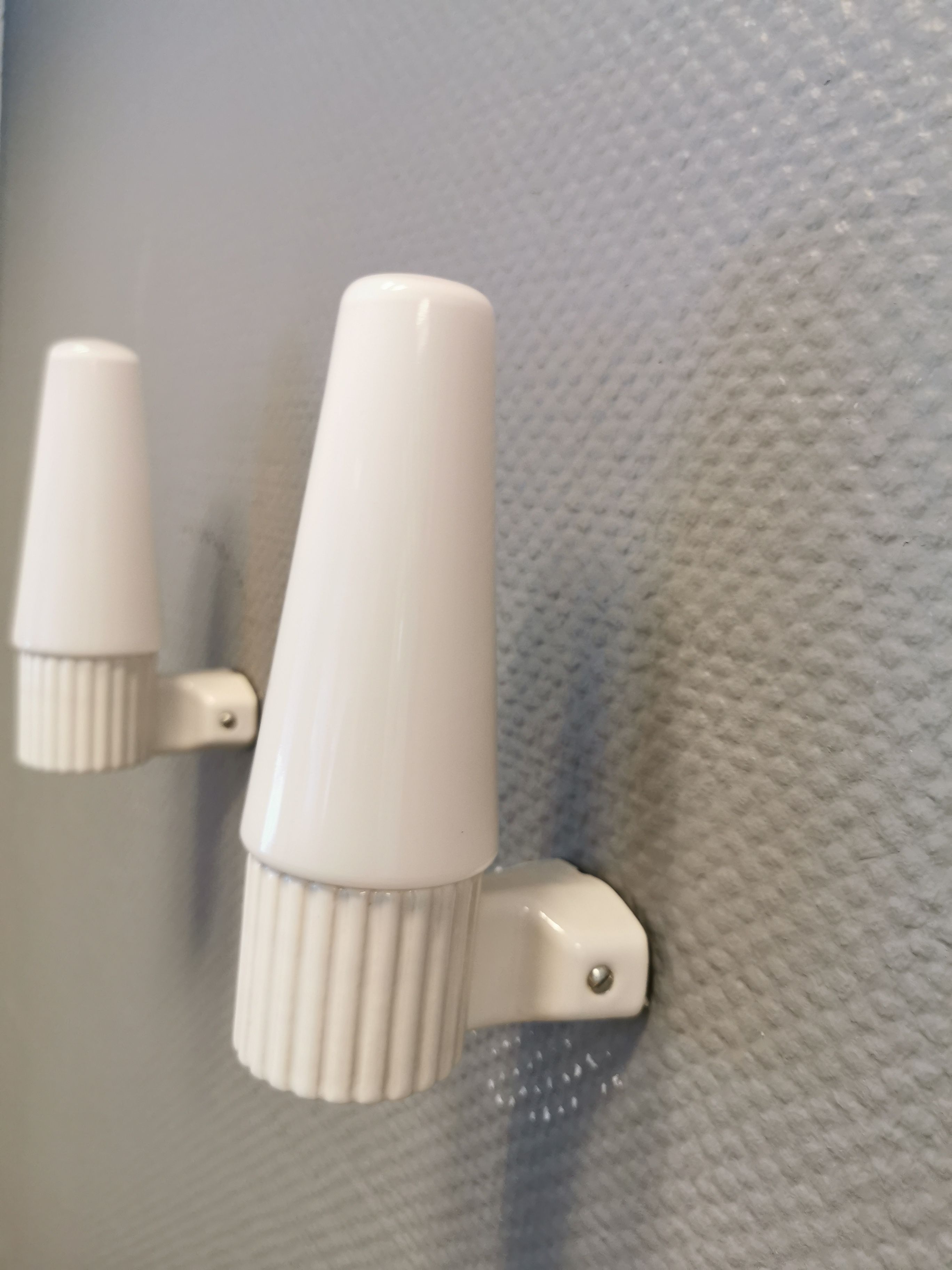 Bathroom/wall lamps, from the 60s, designed by Sigvard Bernadotte, for IFÖ Sweden.