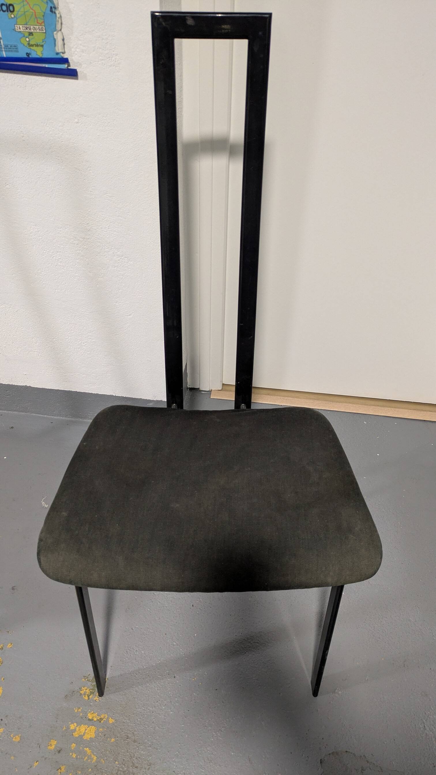 Set of 4 original Cattelan Italia 80's design dining room chairs