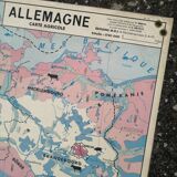 Old MDI map Germany Agricultural and vintage population