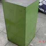 Green industrial metal cabinet