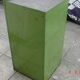 Green industrial metal cabinet
