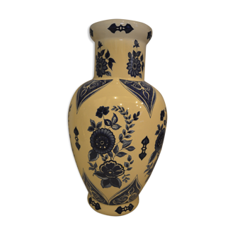 Vase porcelaine décor floral