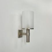 Perzel wall light model 1141 bis, metal and opaline, France, 1960