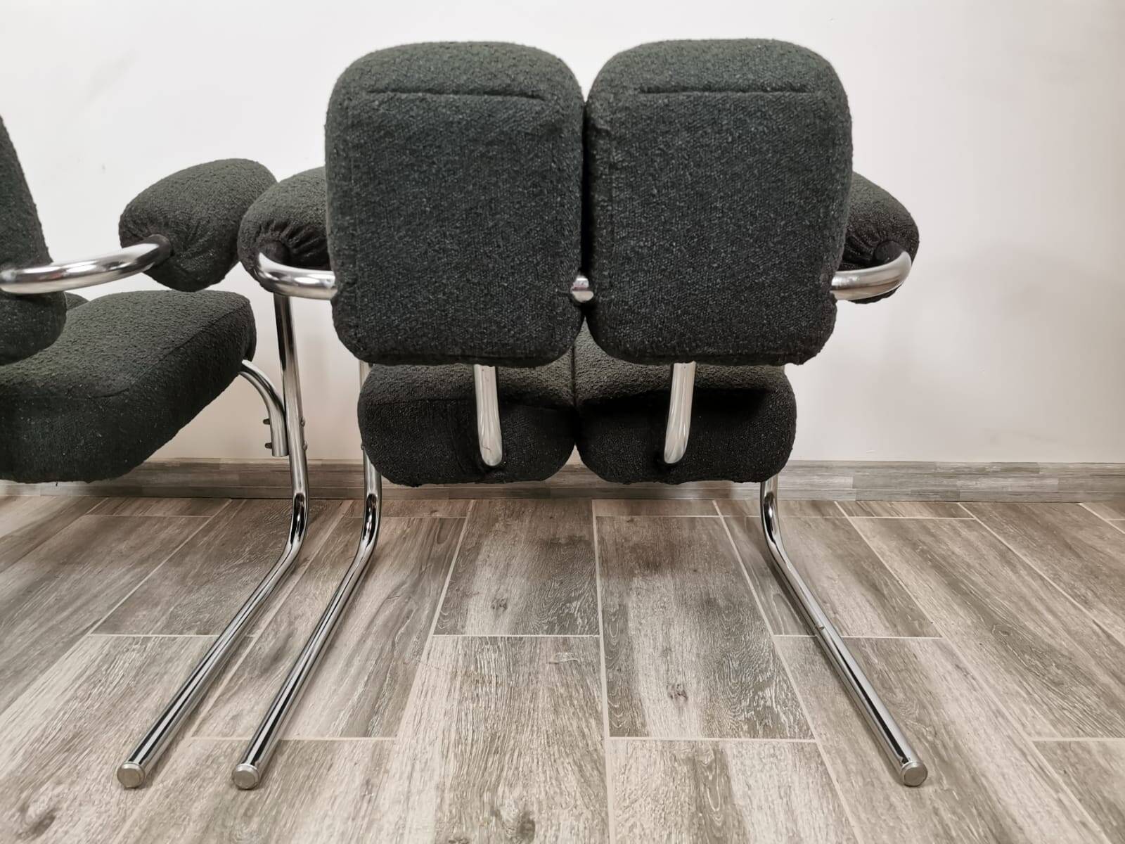 Mid-century restored armchairs