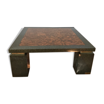 Coffee table Jean Charles Liviani 1980