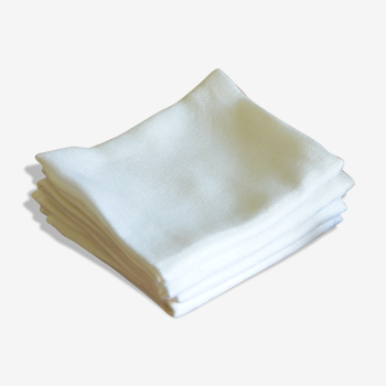 Lot de 4 serviettes blanche