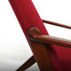 Fauteuil danois en teck et laiton des années 1960